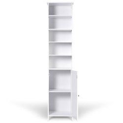 72" H Bathroom Free Standing Floor Storage Shelving Cabinet