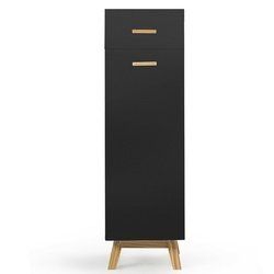Waterproof Bathroom Cabinet with Adjustable Shelves and Sliding Drawer